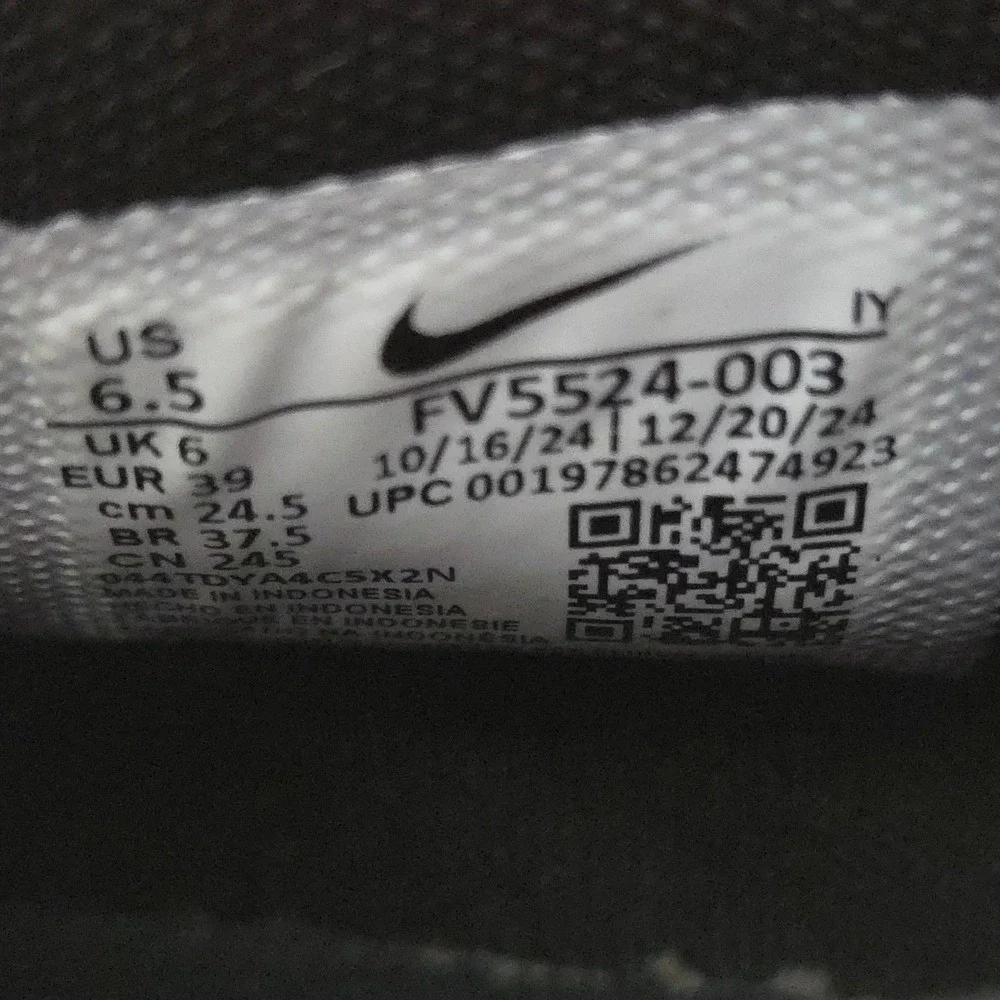 Nike GT Jump Academy Basketball Shoes Mens 6.5 Black White Athletic Sneakers New